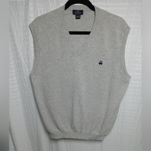 Brooks Brother 100% Cotton Knit Men's Vest. Size L